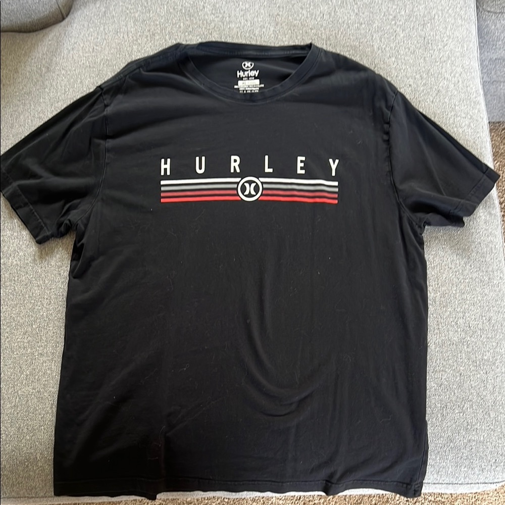 Hurley Black Short Sleeve Graphic Tee